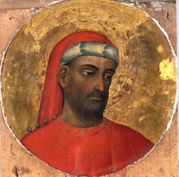 Tondo with a Portrait of St. Cosmos, before 1420